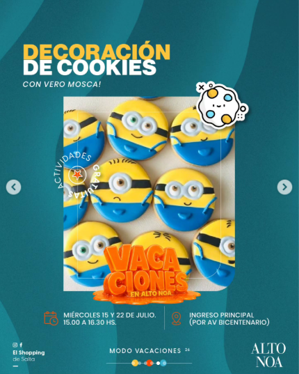 Vacaciones en Alto NOA - Decoración de Cookies.