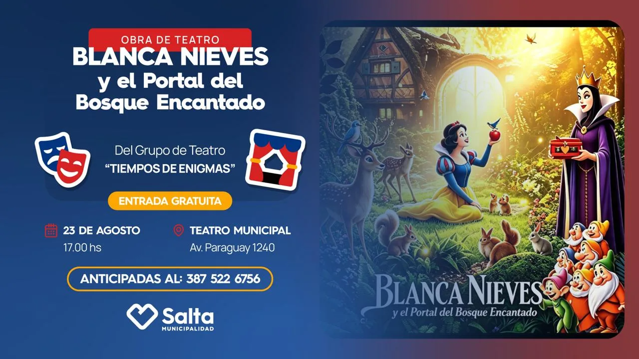 Obra de teatro: “Blancanieves y el portal del bosque encantado”.