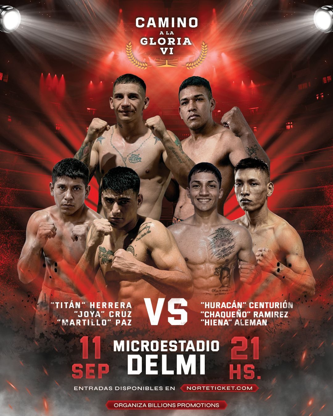 Camino a la Gloria VI - Gran noche de Boxeo.