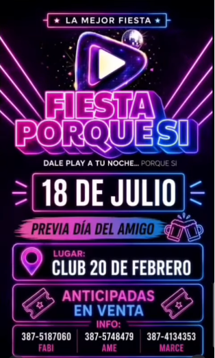 Fiesta Porque Si.