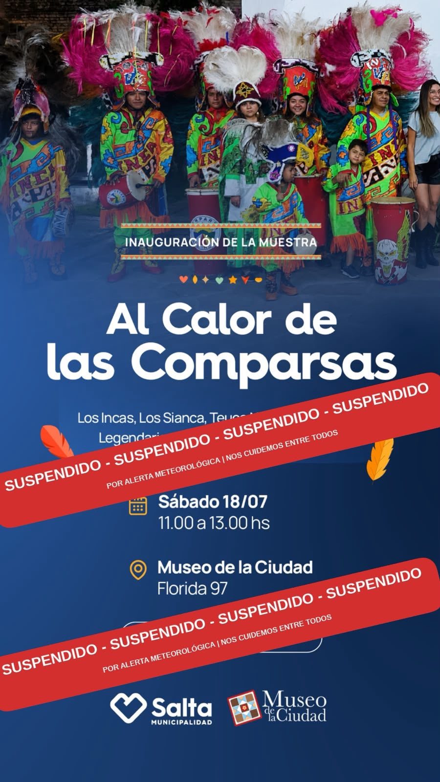 SUSPENDIDO - Inauguración de la Muestra “Al Calor de las Comparsas”.