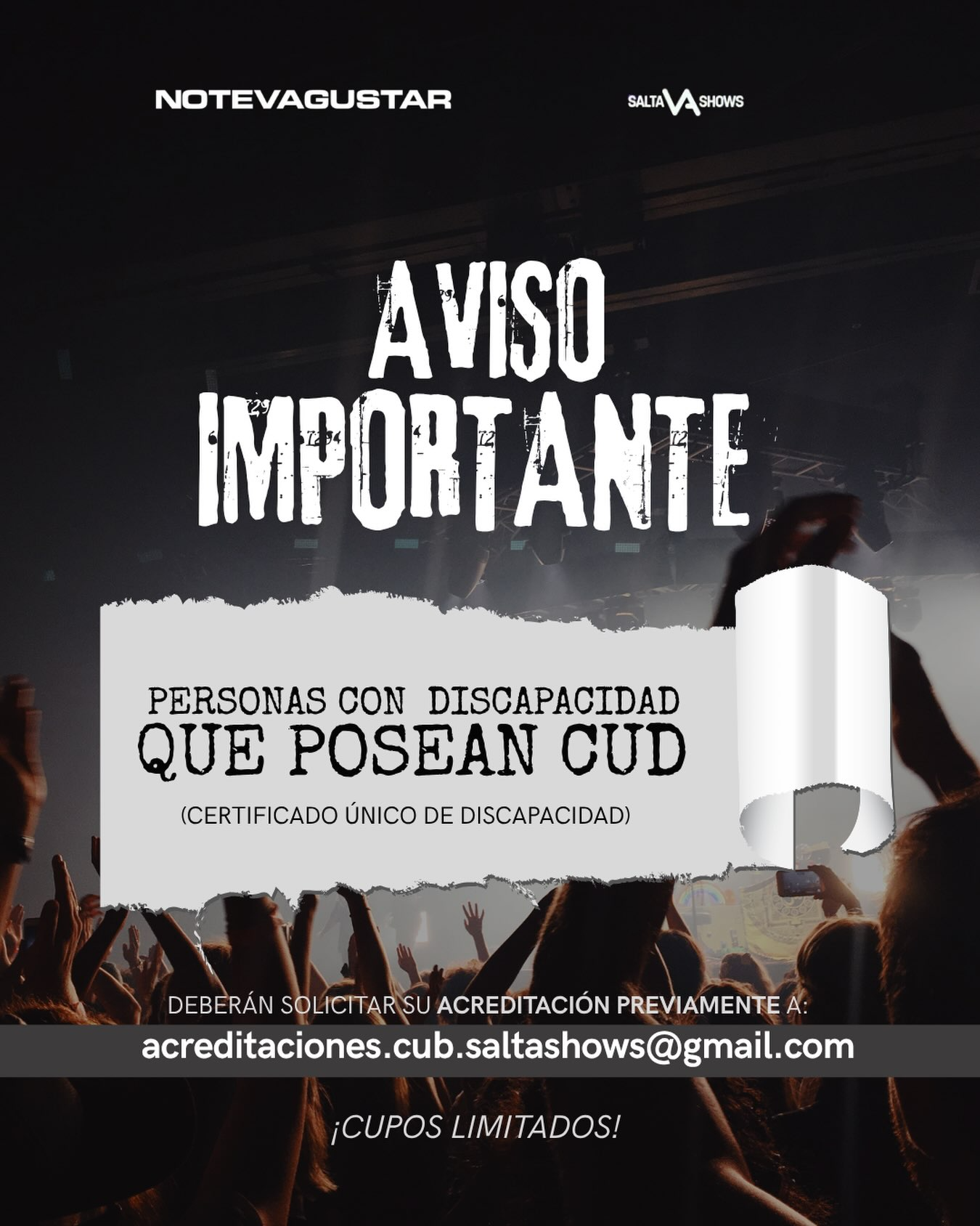 No te va a Gustar en vivo.