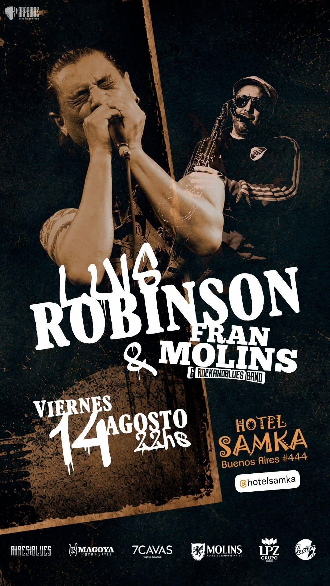 Luis Robinson & La RockandBlues Band en Vivo.