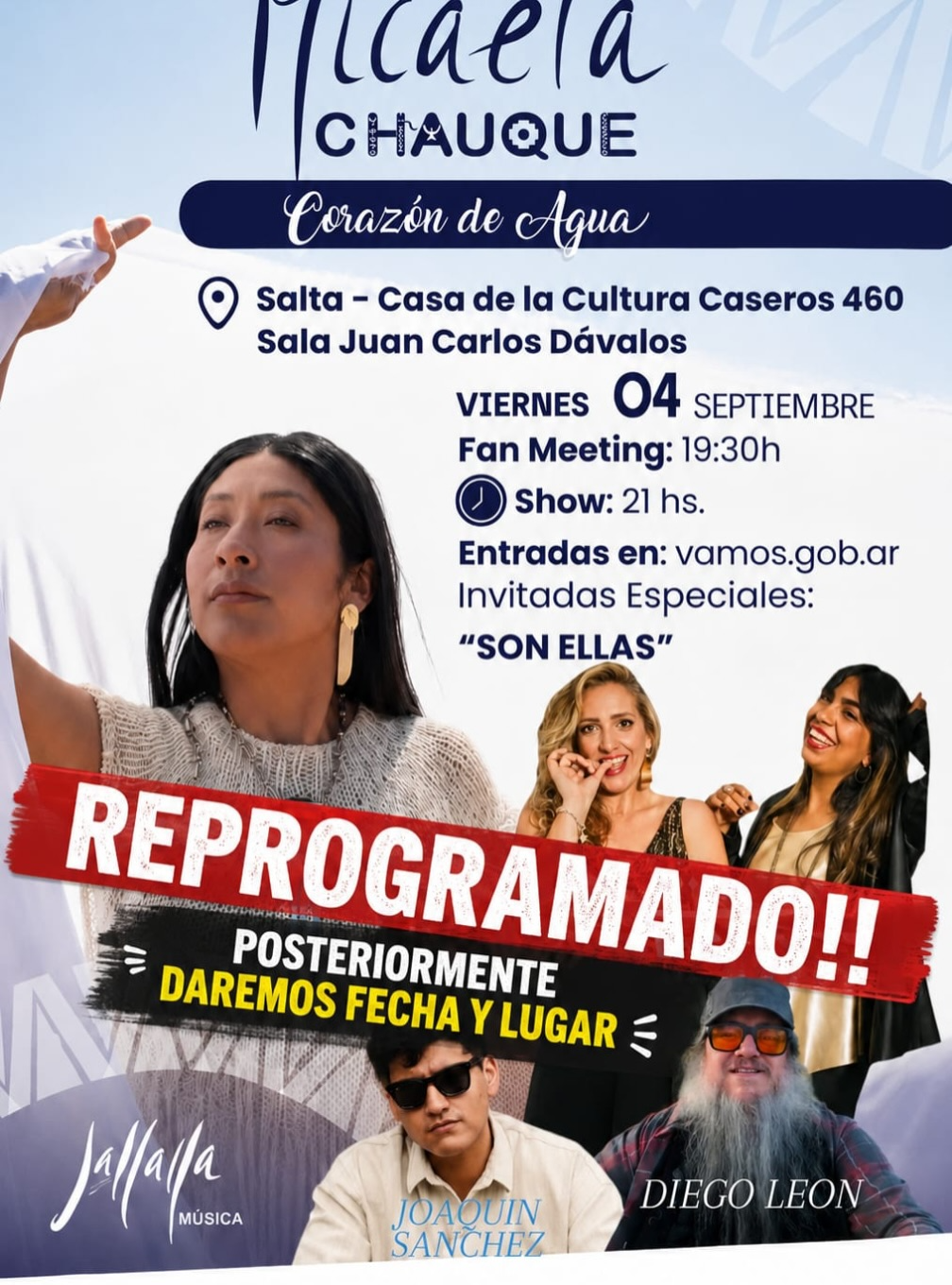 REPROGRAMADO-Micaela Chauque presenta "Corazón de Agua".