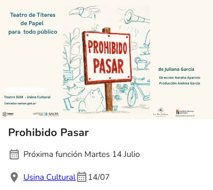 "Prohibido pasar".