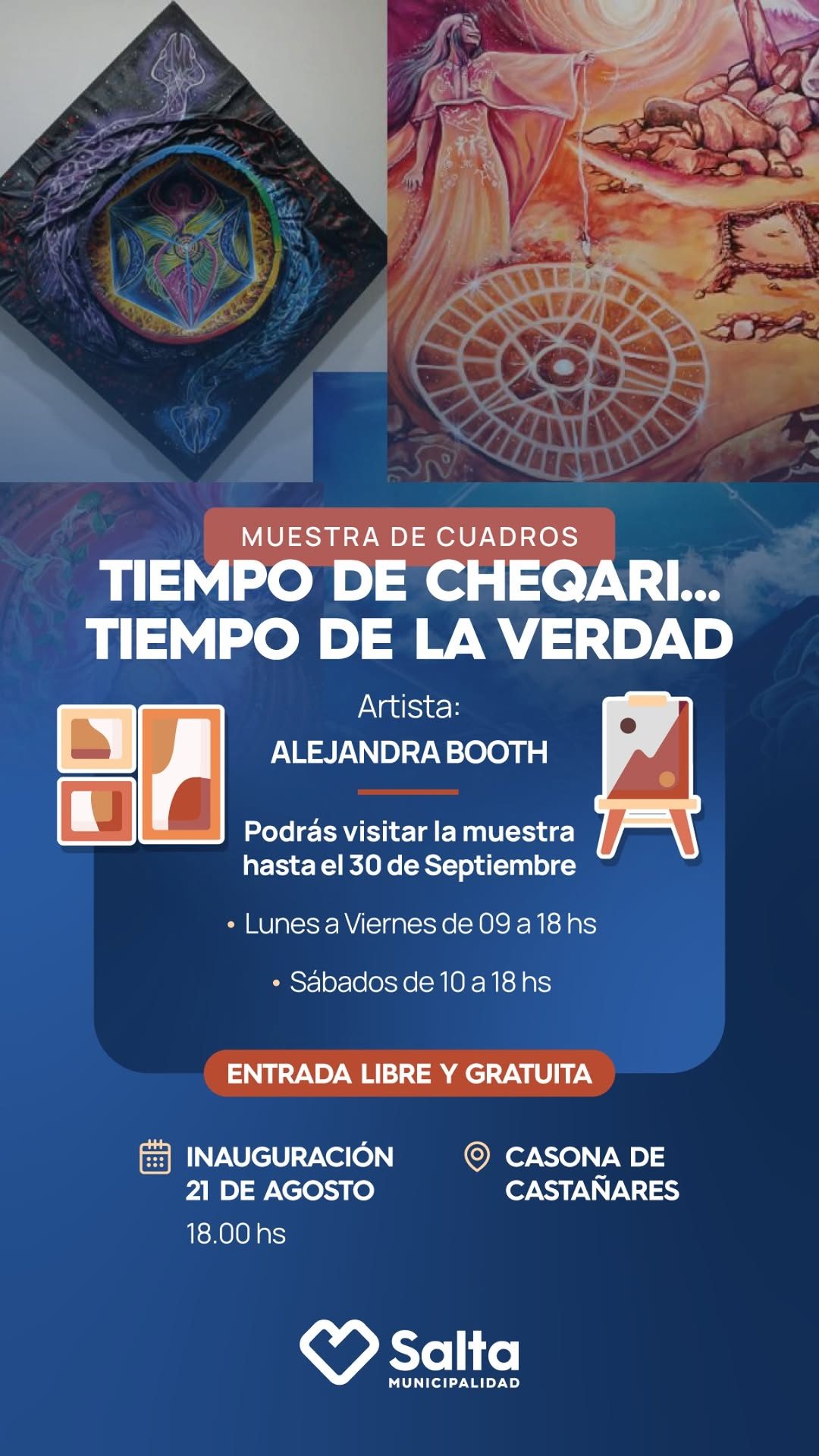 Inauguración de la Muestra “Tiempo de Cheqari … Tiempo de la Verdad”.