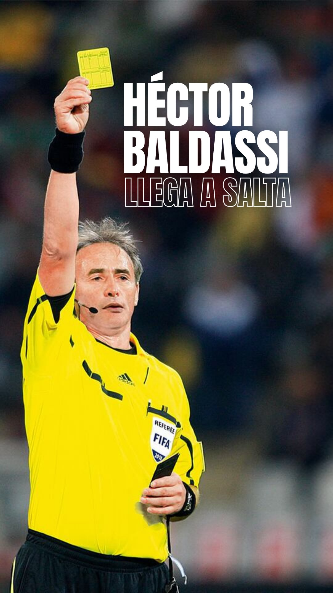 Héctor Baldassi llega a Salta.