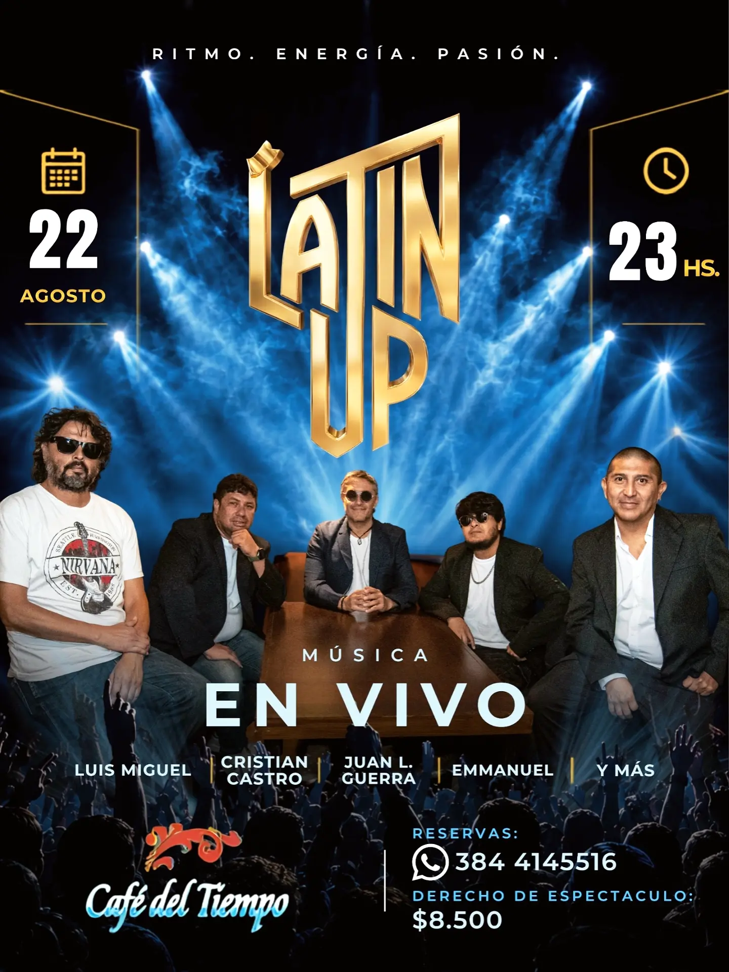 Latin Up en vivo.
