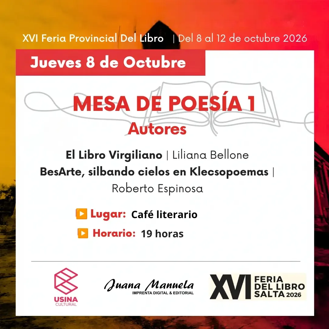 XVI Feria del Libro Salta 2026 - Mesa de Poesía 1.