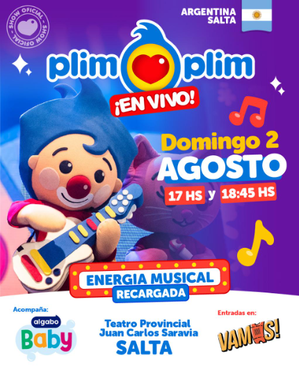 Plim Plim Presenta “Energía Musical Recargada”.