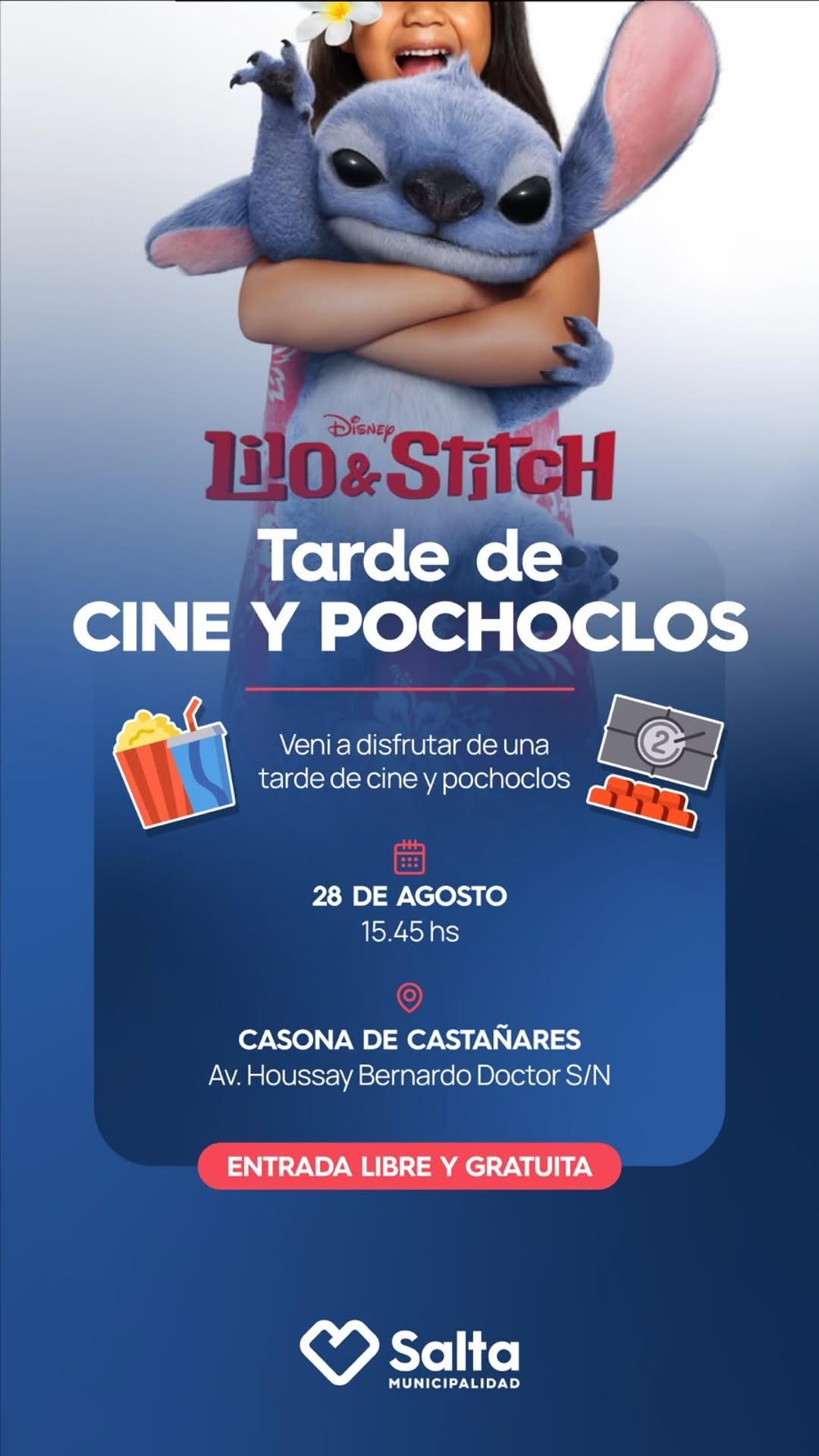 Tarde de Cine y Pochoclos.