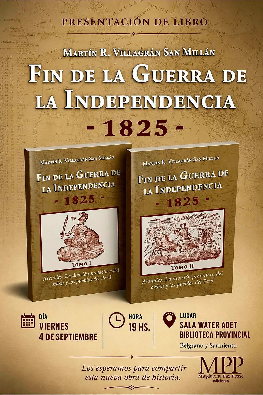 Presentación del libro “Fin de la Guerra de la Independencia – 1825”.