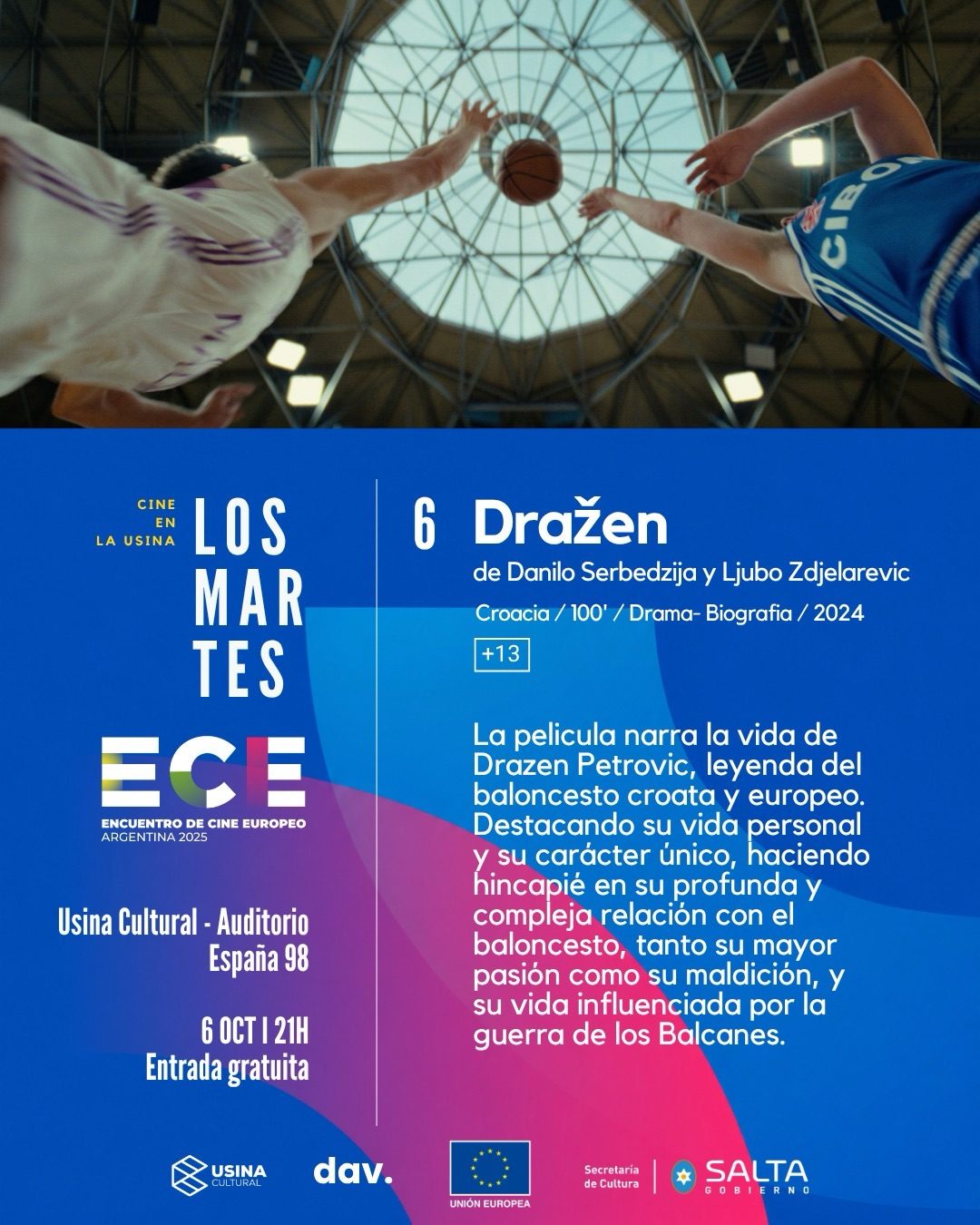 Ciclo de Cine "Los Martes" Presenta - Dražen de Danilo Serbedzija y Ljubo Zdjelarevic.
