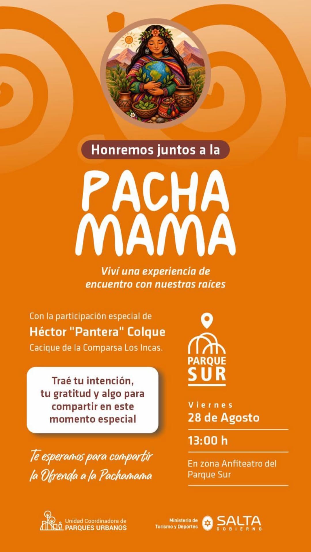 Pachamama en el Parque Sur.