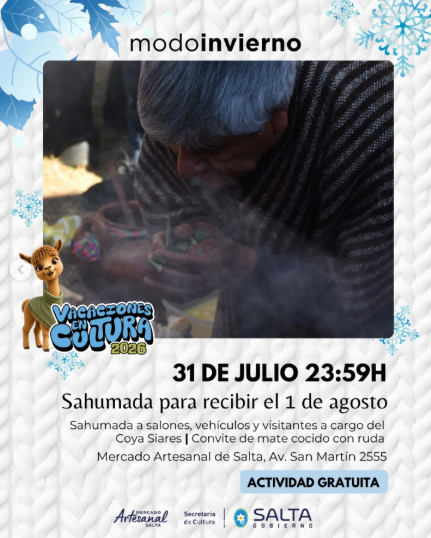 Sahumada para recibir el 1 de Agosto.