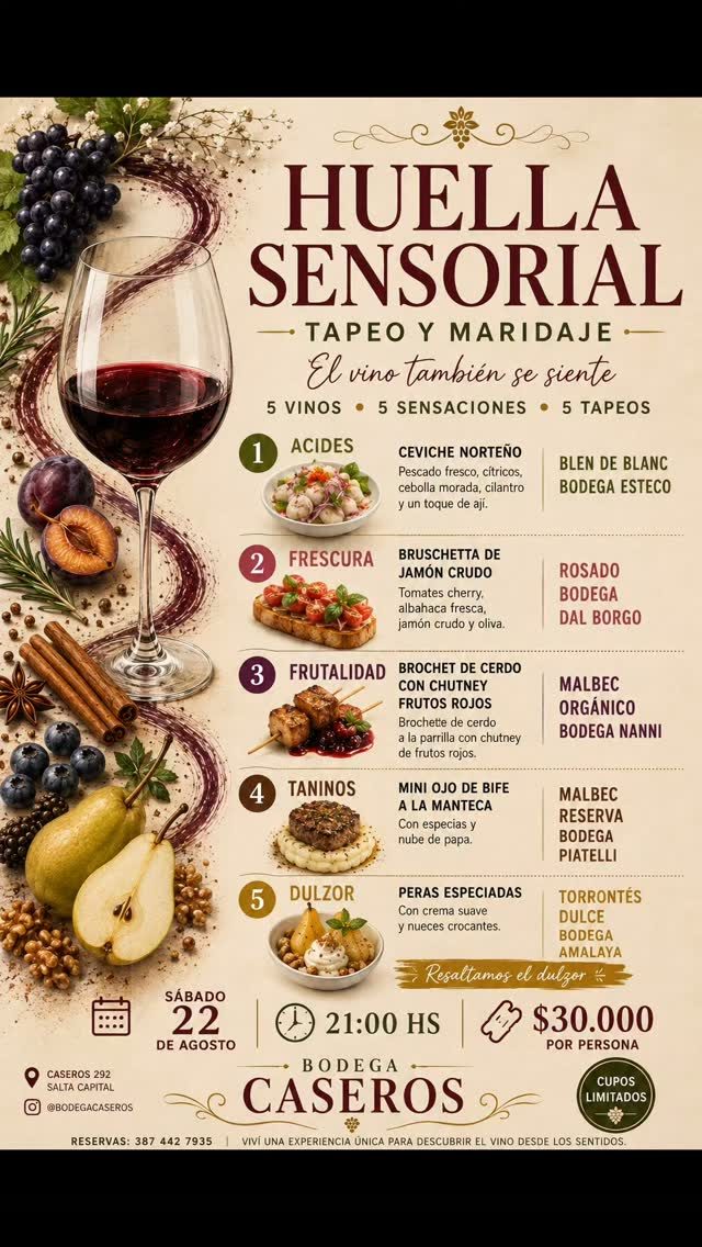 Huella Sensorial - Tapeo y Maridaje.