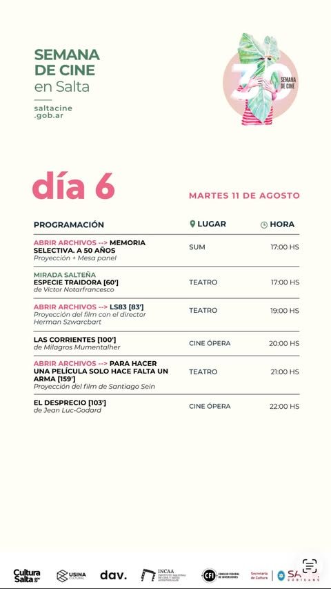 30 Semana del Cine en Salta - Día 6.