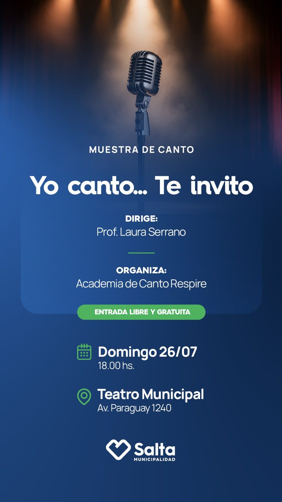 “Yo Canto … Te Invito” - Muestra de Canto