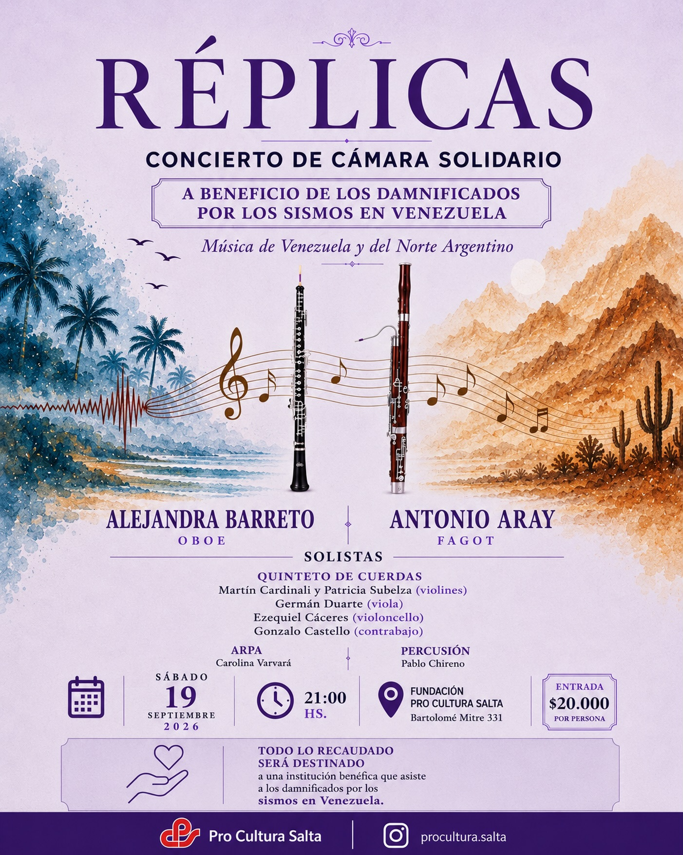 Réplicas – Concierto de Cámara Solidario.