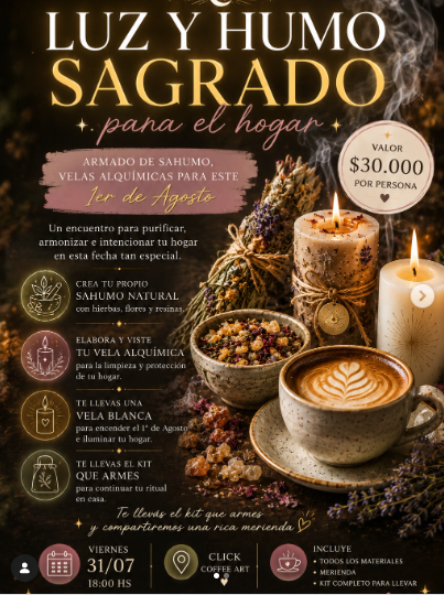 Luz y Humo Sagrado para el Hogar.