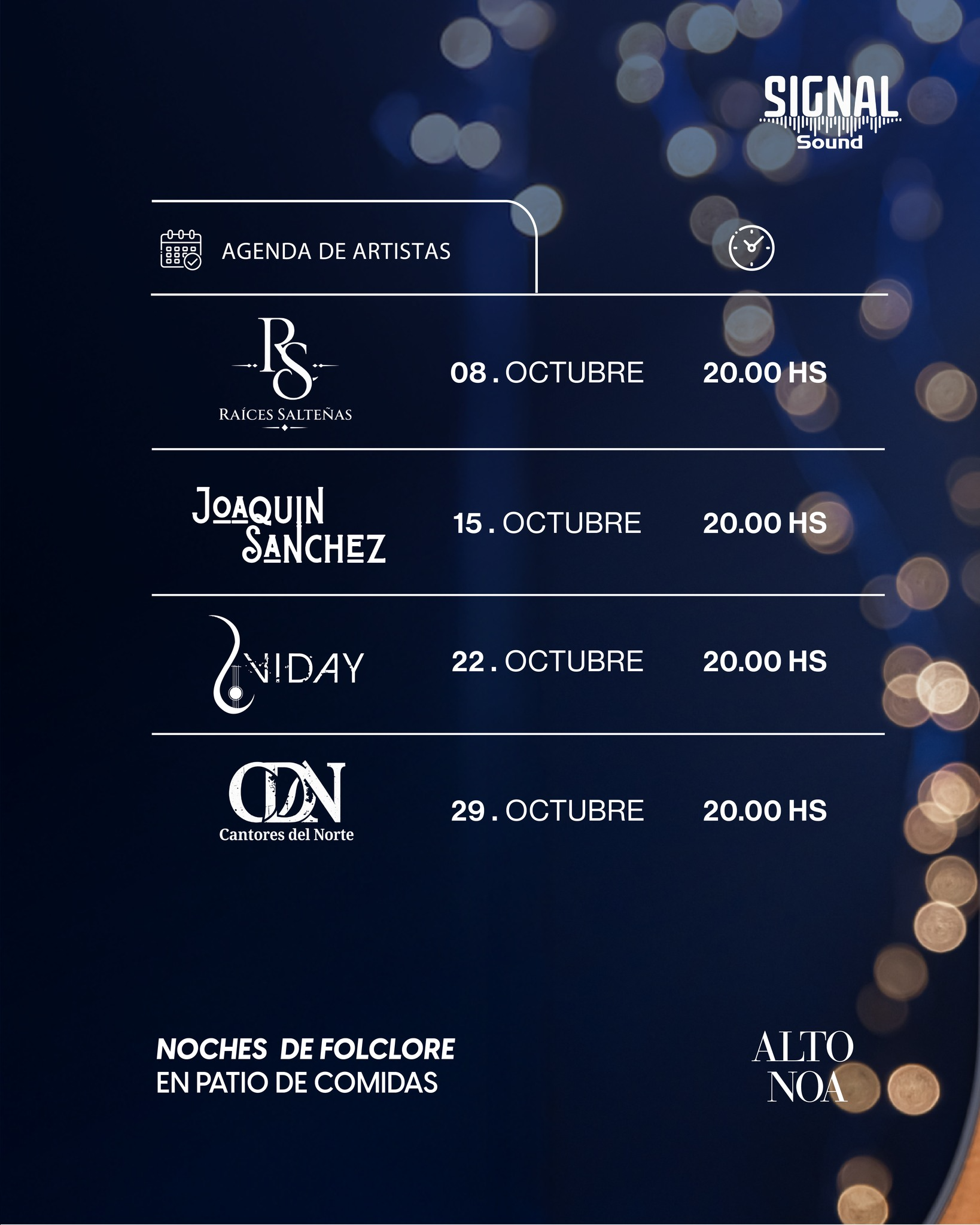 Noches de Folclore en Alto NOA - Cantores del Norte en vivo.