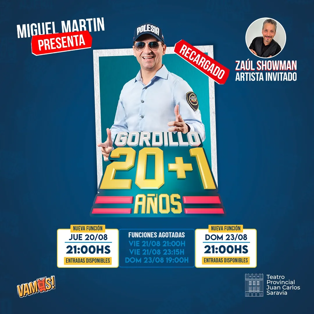 Gordillo: 20 Años +1 en Salta.