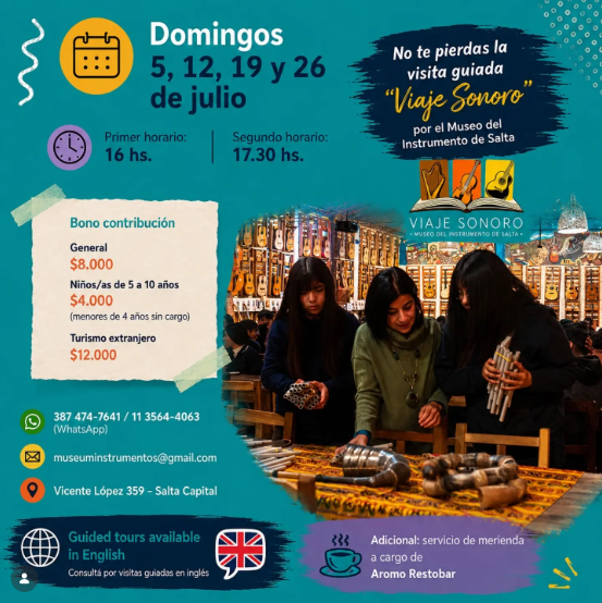 Visita Guiada Multisensorial - Viaje Sonoro (Segundo Horario).