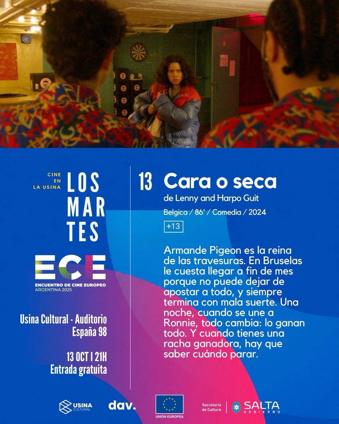 Ciclo de Cine "Los Martes" Presenta - Cara o seca de Lenny and Harpo Guit.