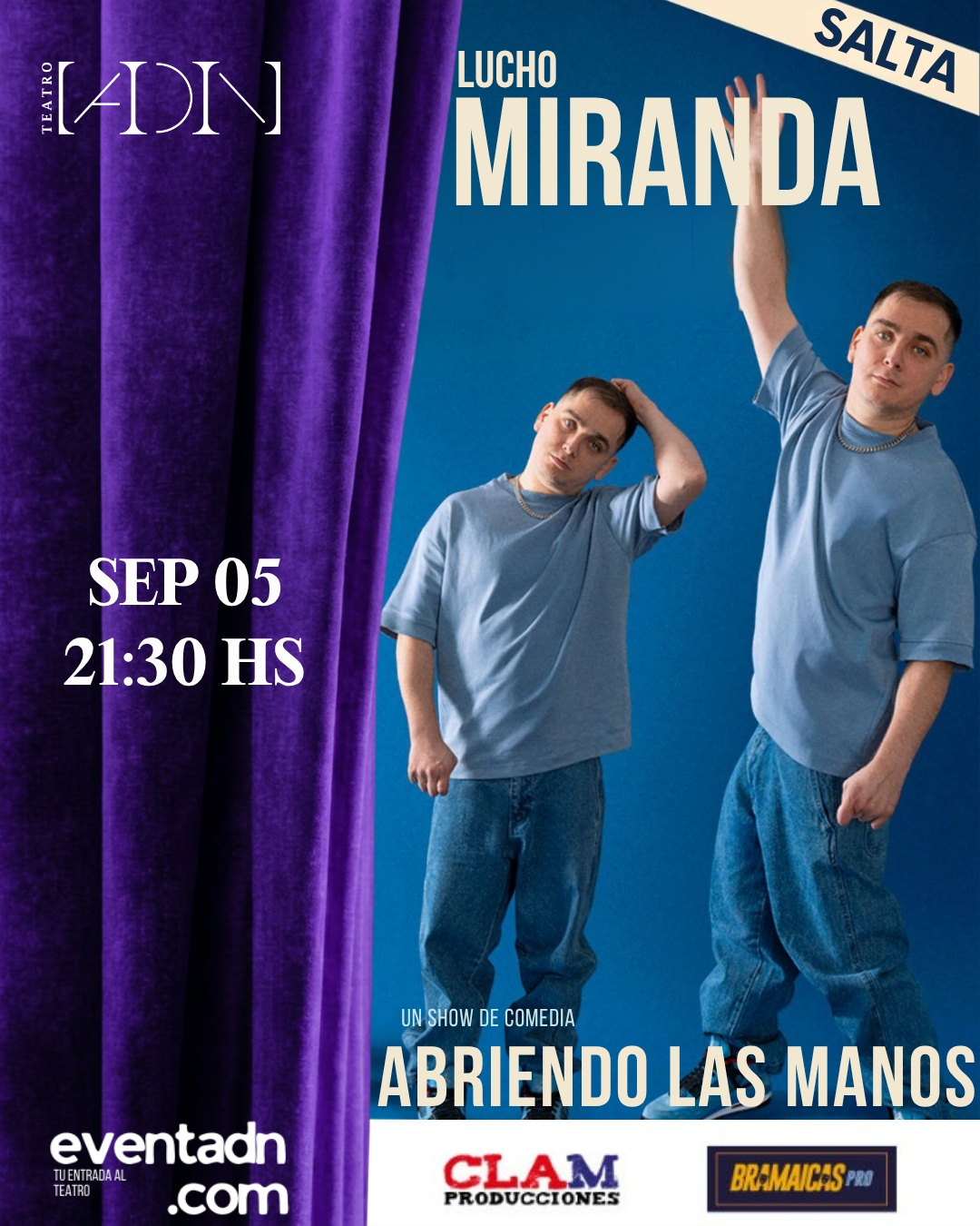 Lucho Miranda presenta "Abriendo las Manos".