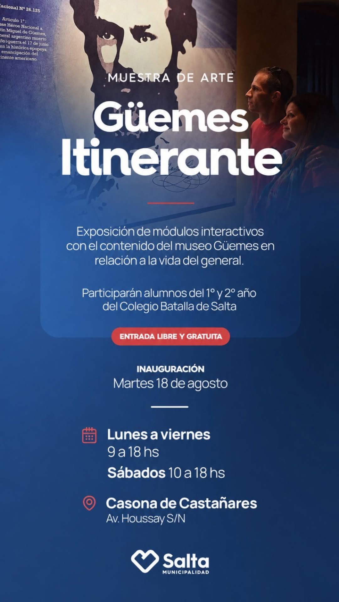 Inauguración de Muestra “Güemes Itinerante” en la Casona de Castañares.