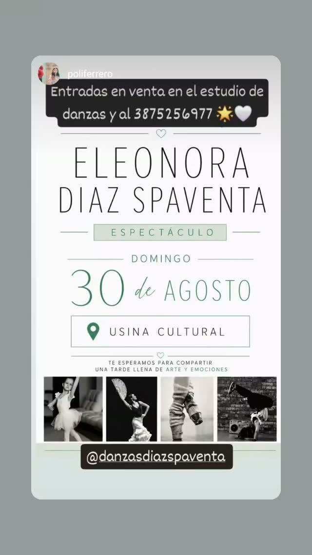Muestra de danzas "El Mundo a tus pies" de Eleonora Díaz Spaventa.