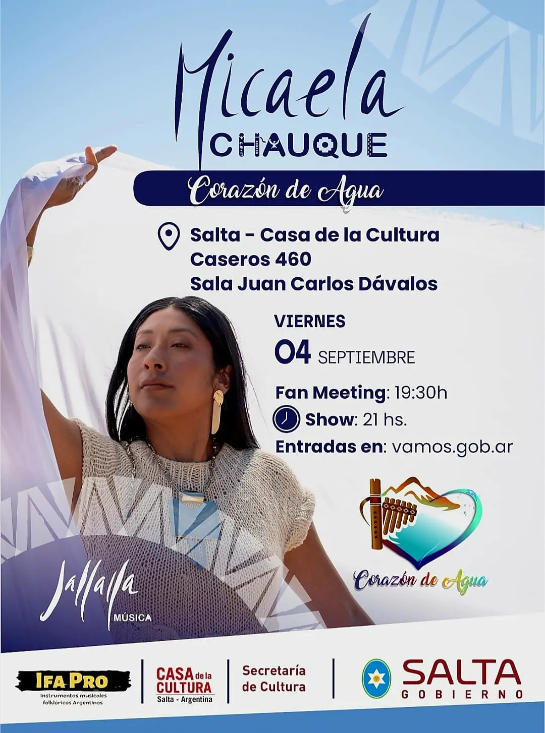 Micaela Chauque presenta "Corazón de Agua".