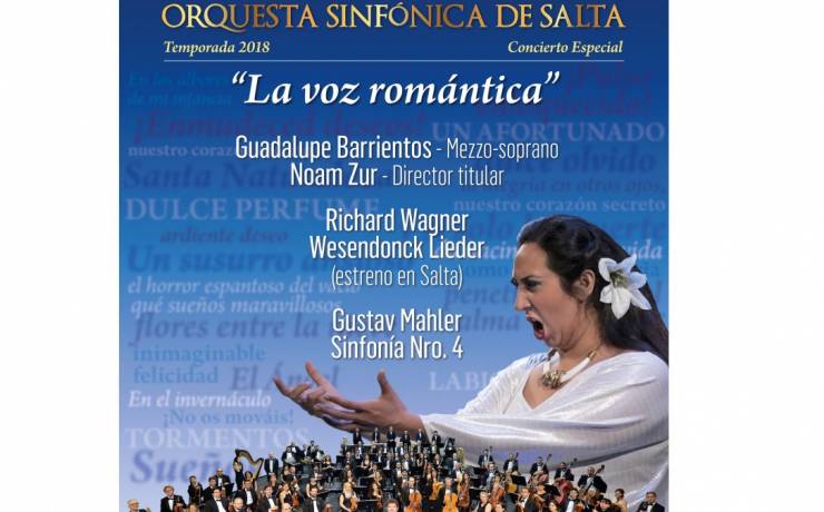 “La voz romántica” nuevo concierto de la Orquesta Sinfónica