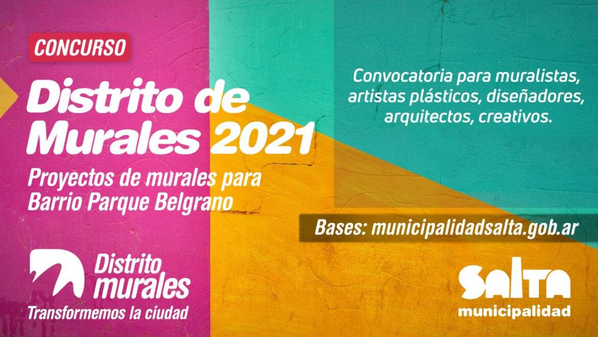 Se encuentra abierto el concurso “Distrito de Murales 2021”