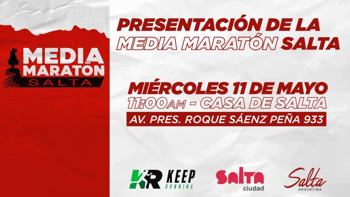 La 1era edición de la Media Maratón Salta se presentará en Buenos Aires
